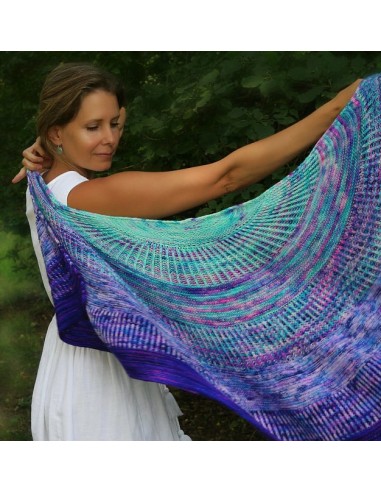 Pre order - Brioche Shell Shawl kit - Four skeins fade kit "The Original" sélection de produits