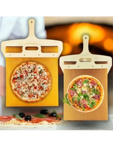 Pelle à pizza spéciale en bois sur le site 